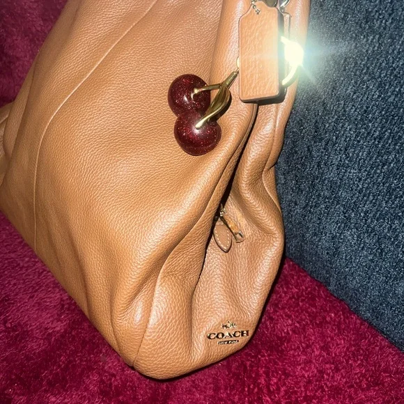 Coach Madison Phoebe Dalton 31 Leather Tan Handbag - Picture 2 of 11